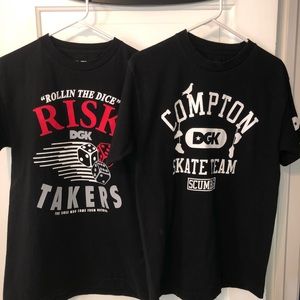 Two DGK Size Medium T-Shirts!